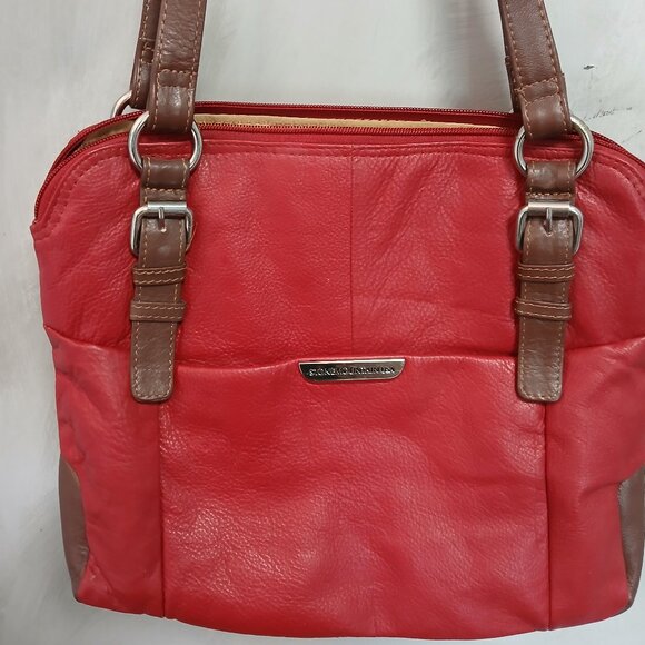Stone Mountain Cherry Leather Satchel - Picture 1 of 14